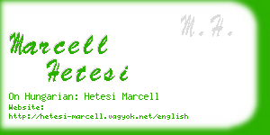 marcell hetesi business card